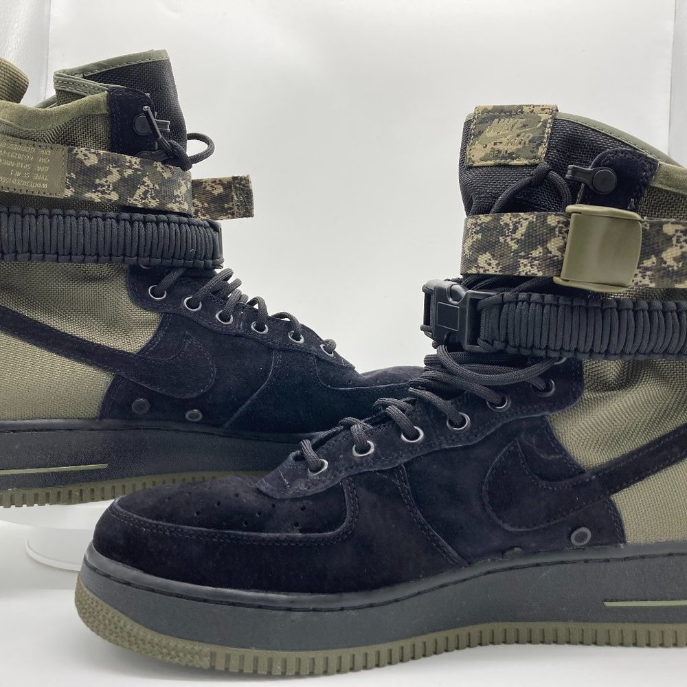 Nike SF Air Force 1 high 864024-004 black/olive camo US 11.5